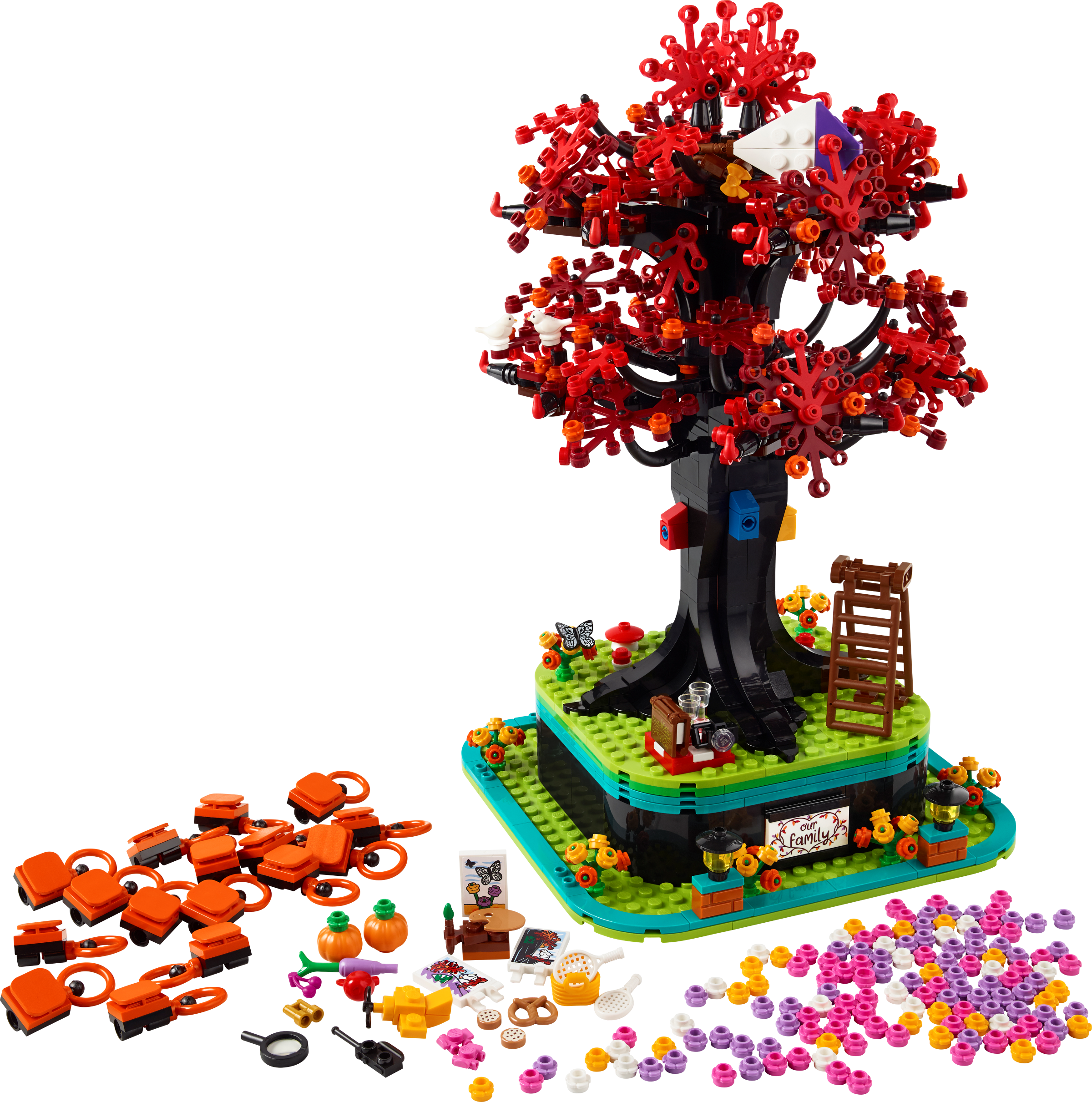 Ensemble de construction d'arbre généalogique en briques LEGO Ideas 1040 pièces - Produit britannique