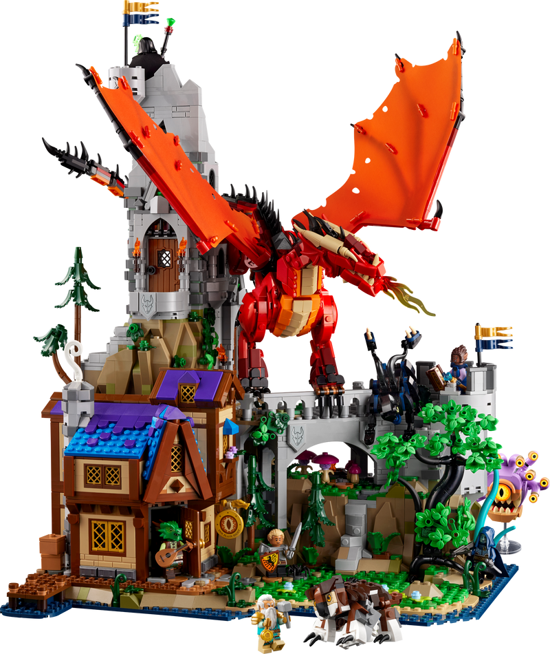 LEGO Dungeons & Dragons Red Dragon's Tale 3745-piece set, imported from the UK