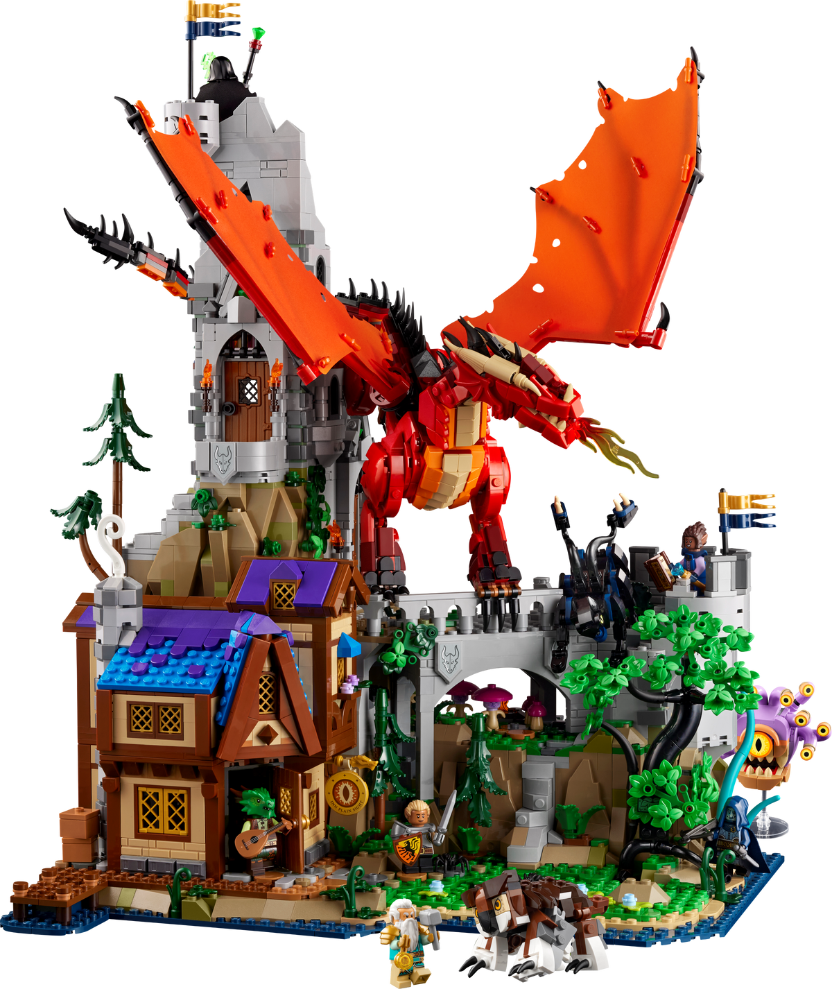 LEGO Dungeons & Dragons Red Dragon's Tale 3745-piece set, imported from the UK