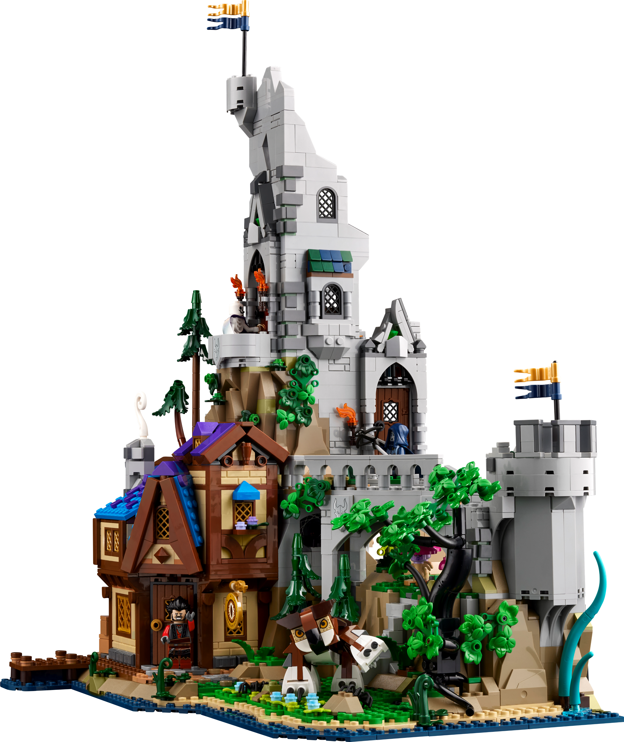LEGO Dungeons & Dragons Red Dragon's Tale 3745-piece set, imported from the UK