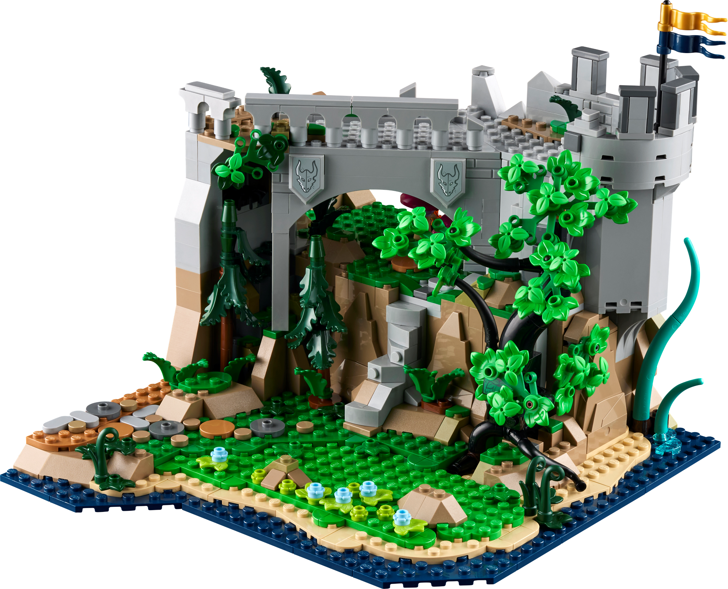 LEGO Dungeons & Dragons Red Dragon's Tale 3745-piece set, imported from the UK