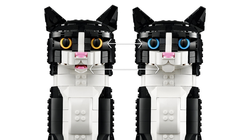 LEGO Ideas Tuxedo Cat building set 1710 pieces (British brand)