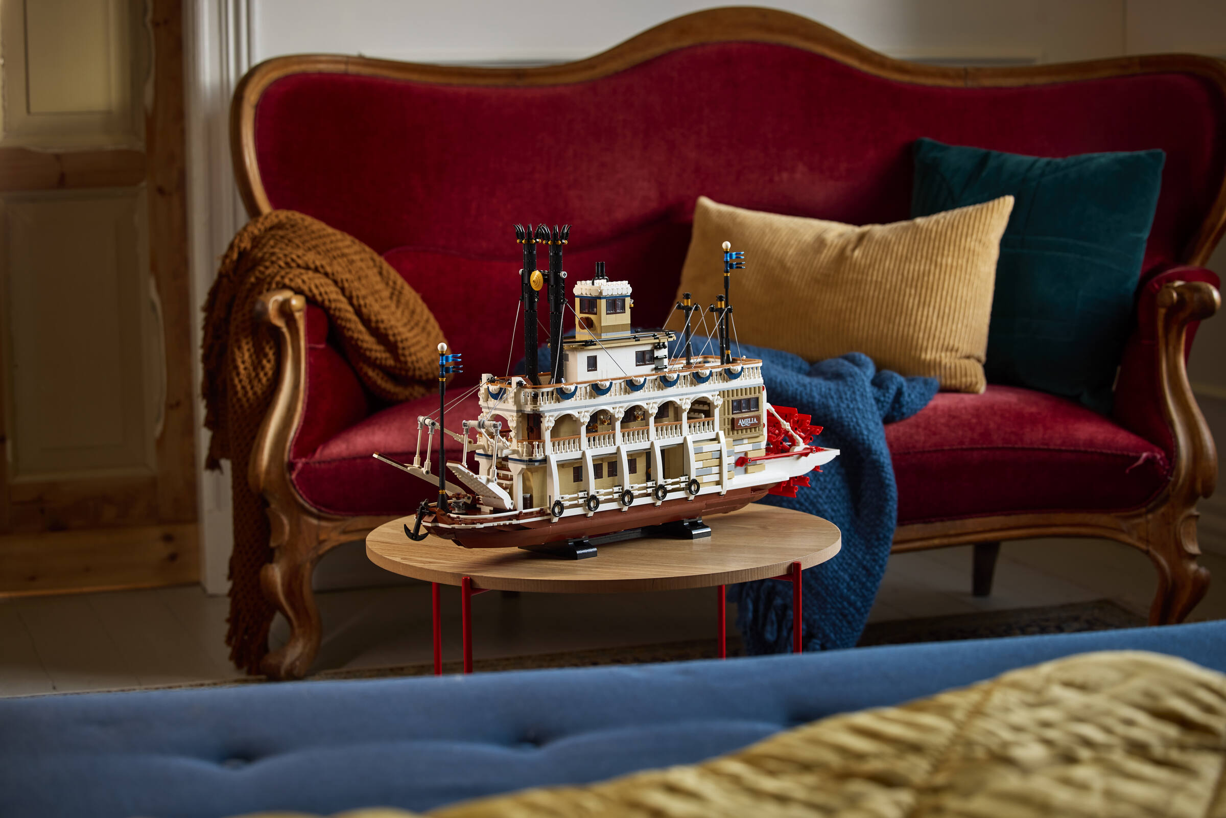 LEGO River Steamboat 4090 Piece Model, imported from the UK