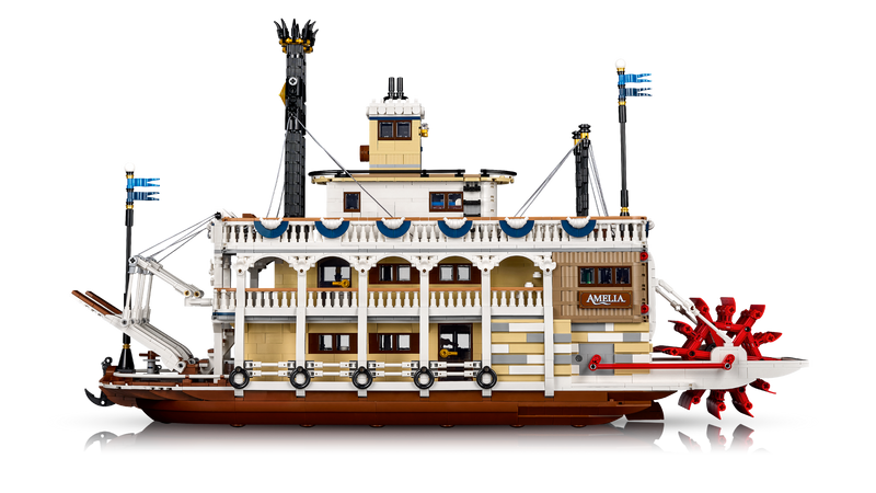 LEGO River Steamboat 4090 Piece Model, imported from the UK