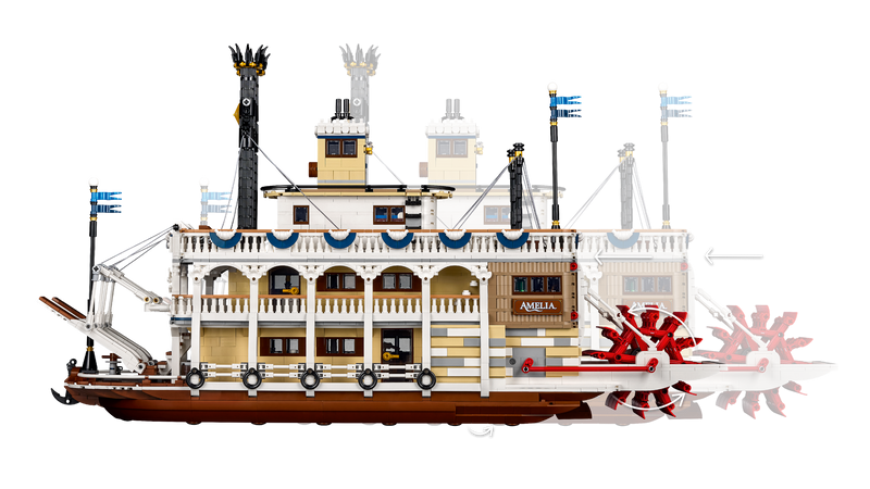 LEGO River Steamboat 4090 Piece Model, imported from the UK