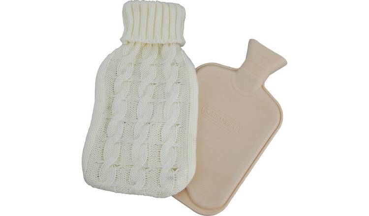 Hot Water Bottle with Chunky Knit Cover GOODS Argos