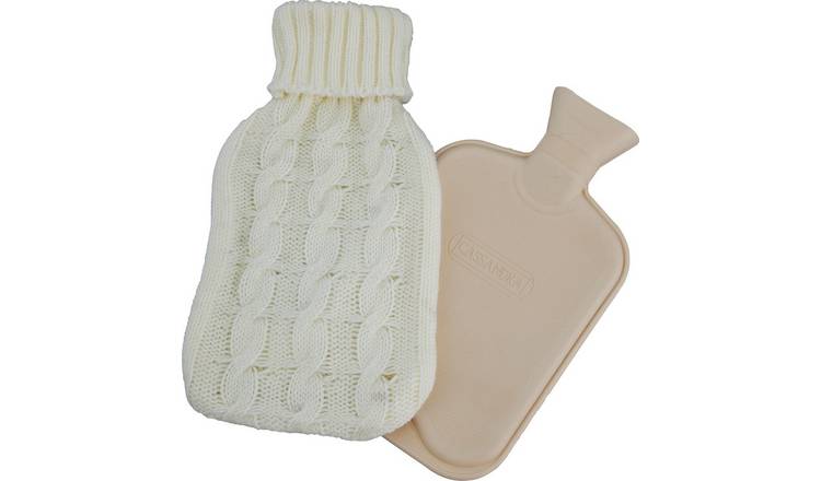 Chunky knit hot water bottle 1.8 litre (British brand)
