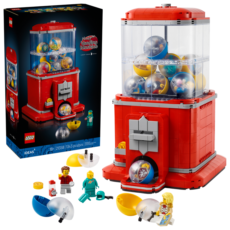 LEGO Minifigure Vending Machine 1343 Pieces Set, imported from the UK