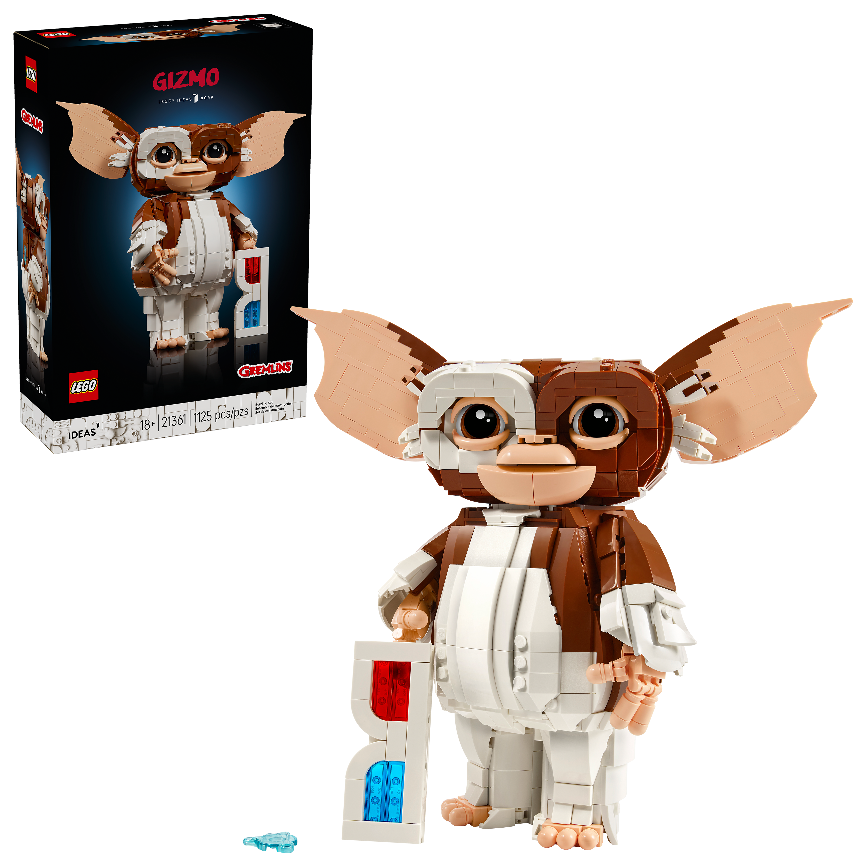 LEGO Gremlins Gizmo build kit 1125 pieces, UK version