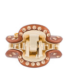 Alexandre de Paris gold-plated crystal-embellished claw hair clip 3cm, UK version