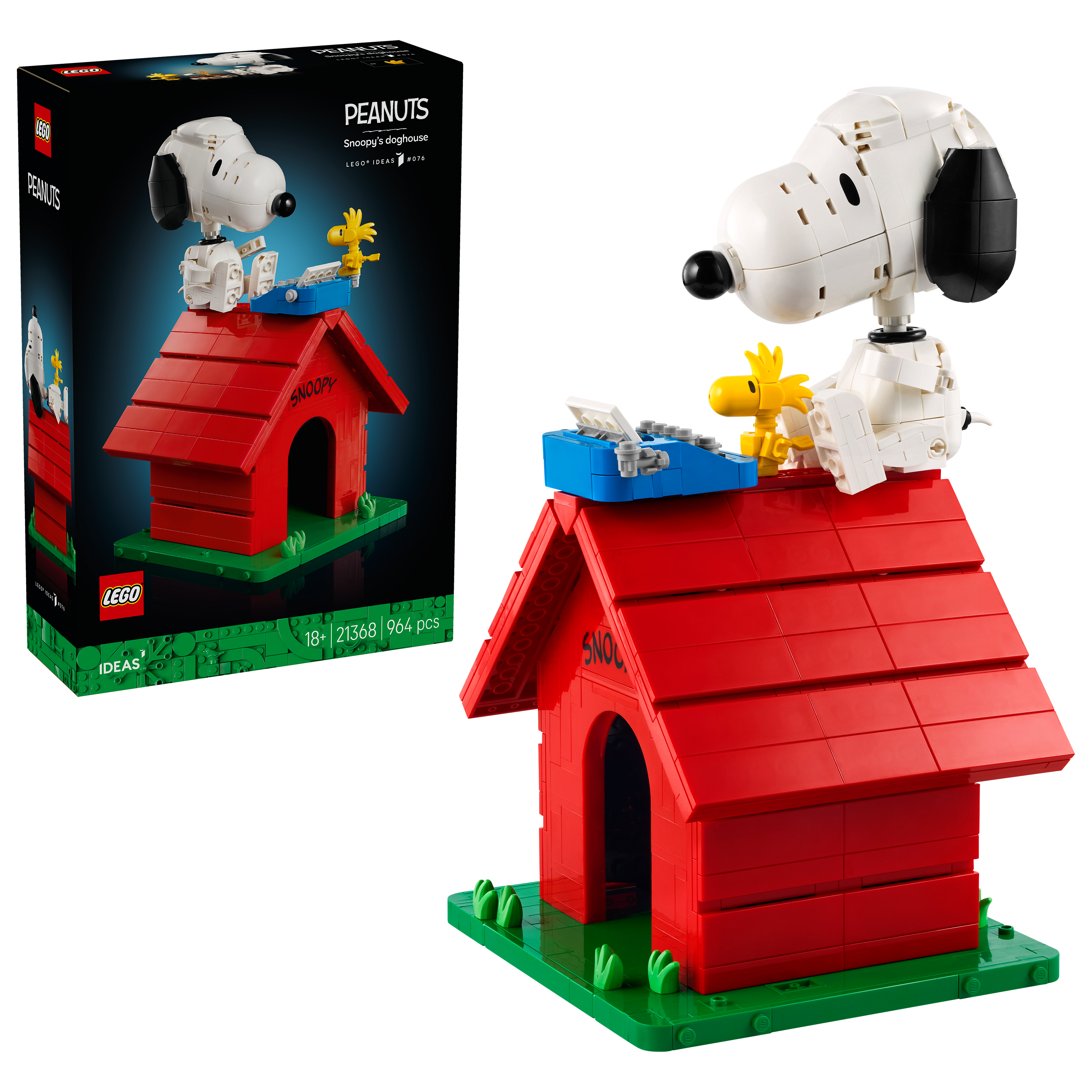 LEGO building set Snoopy's Doghouse 964 pieces, imported from the UK