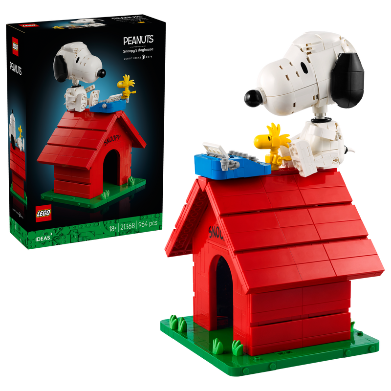 LEGO building set Snoopy's Doghouse 964 pieces, imported from the UK