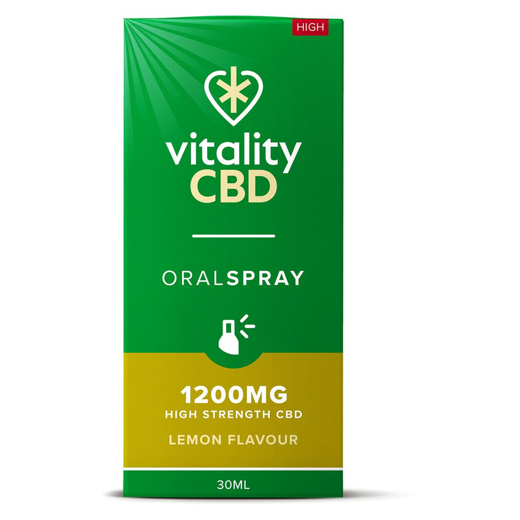 Vitality CBD 30ml Oral Spray 1200MG High Strength CBD Lemon Flavour