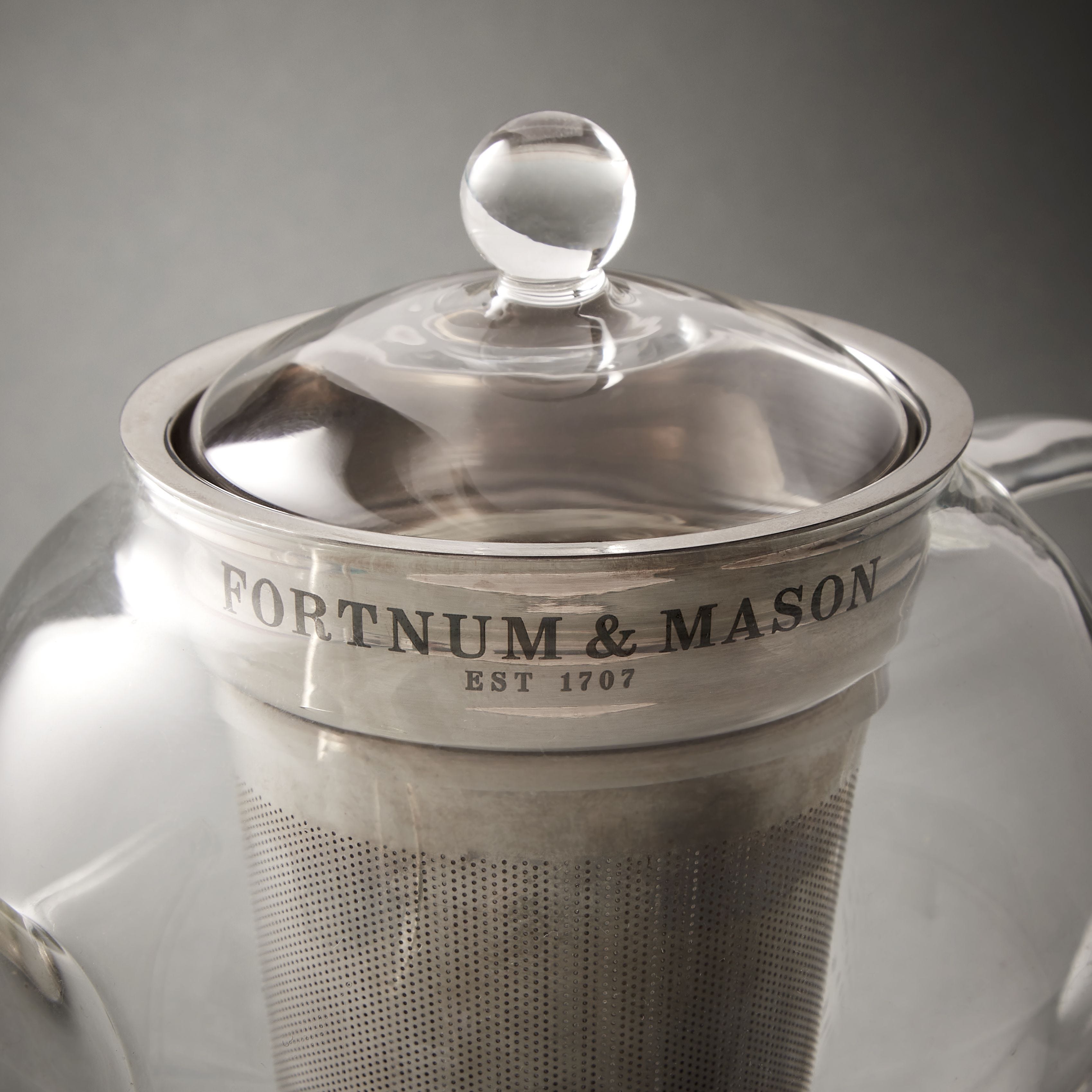 Fortnum's classic glass teapot with infuser 2 cup, UK version