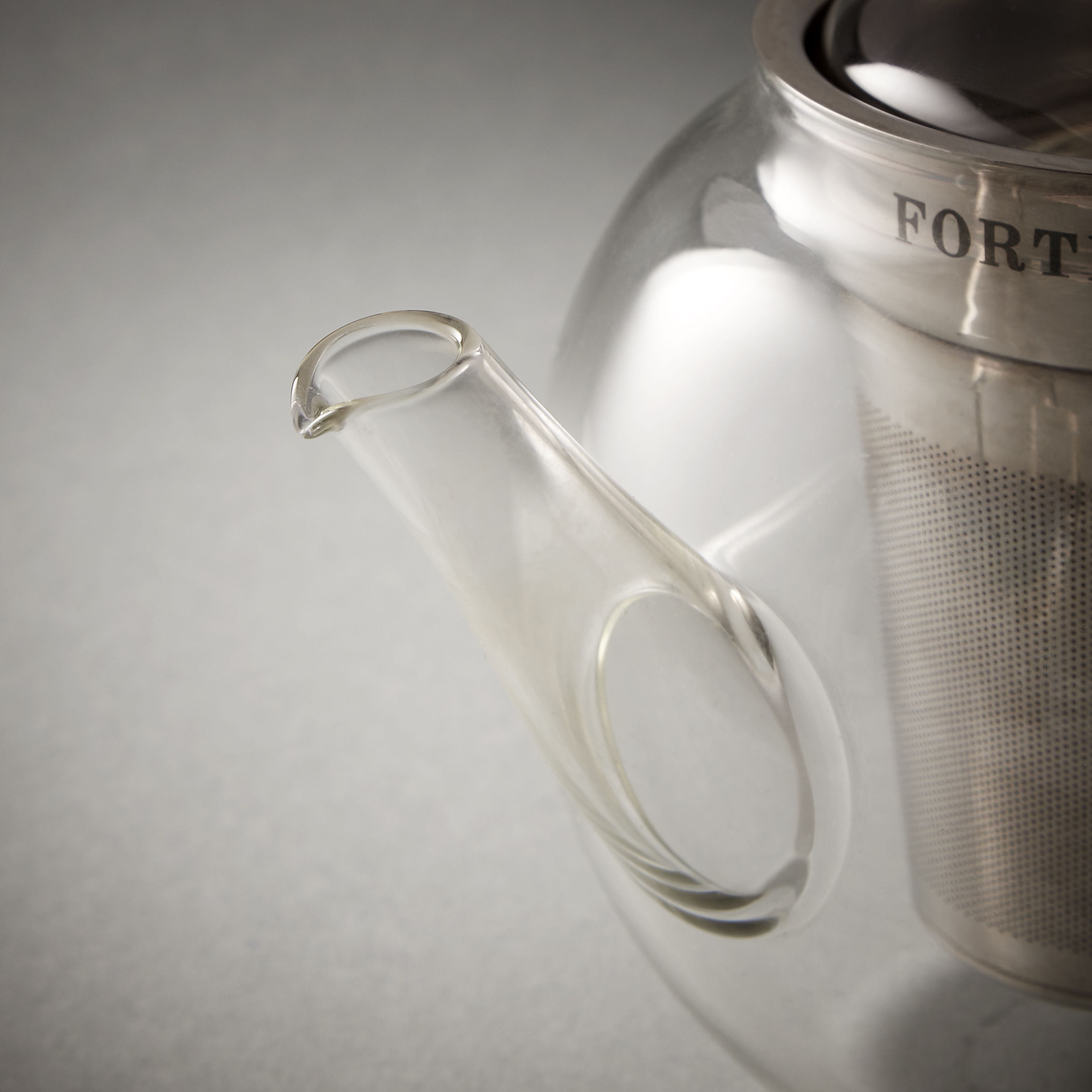 Fortnum's classic glass teapot with infuser 2 cup, UK version