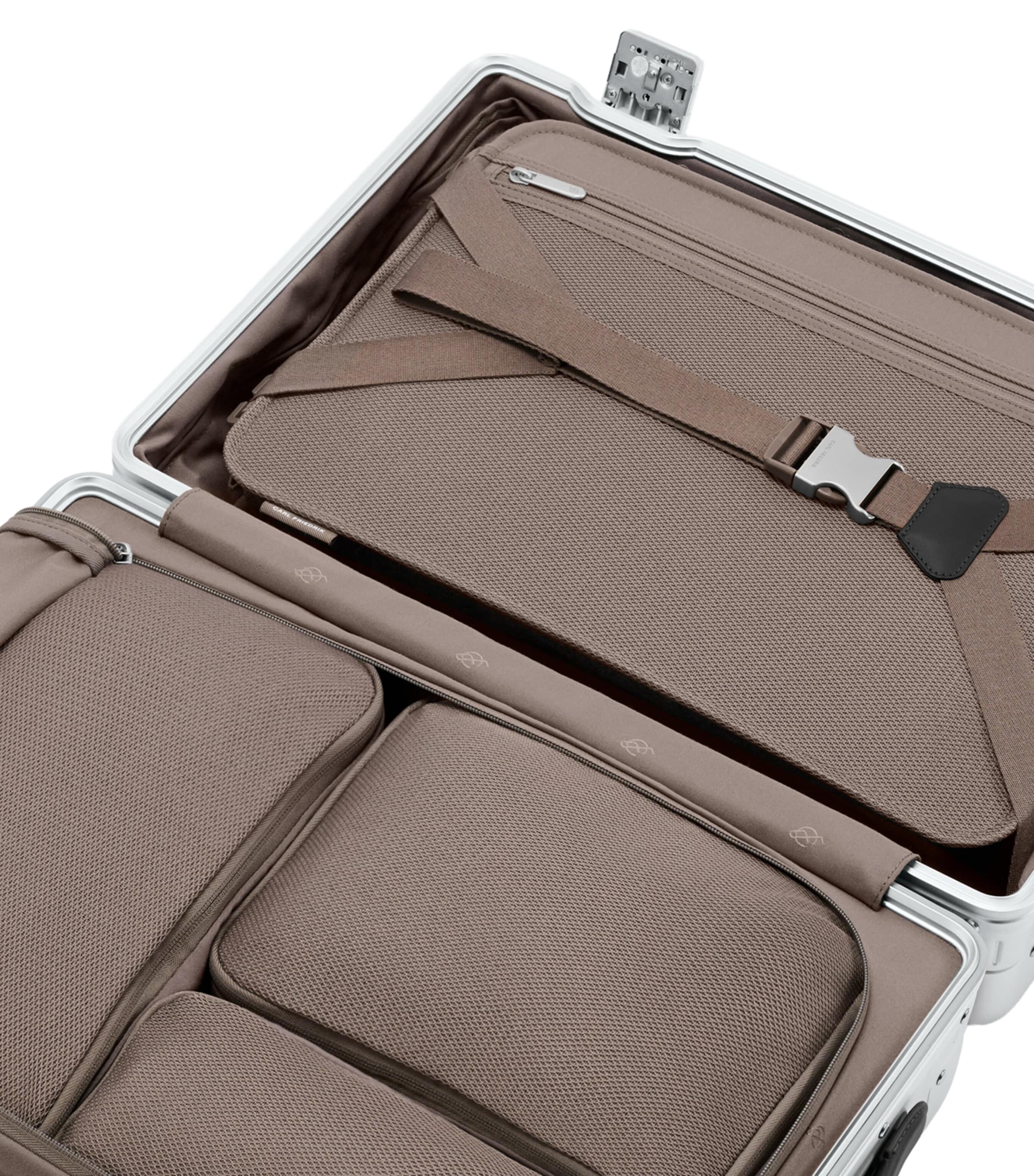 Carl Friedrik Carry-On Suitcase 56cm aluminium (British brand)