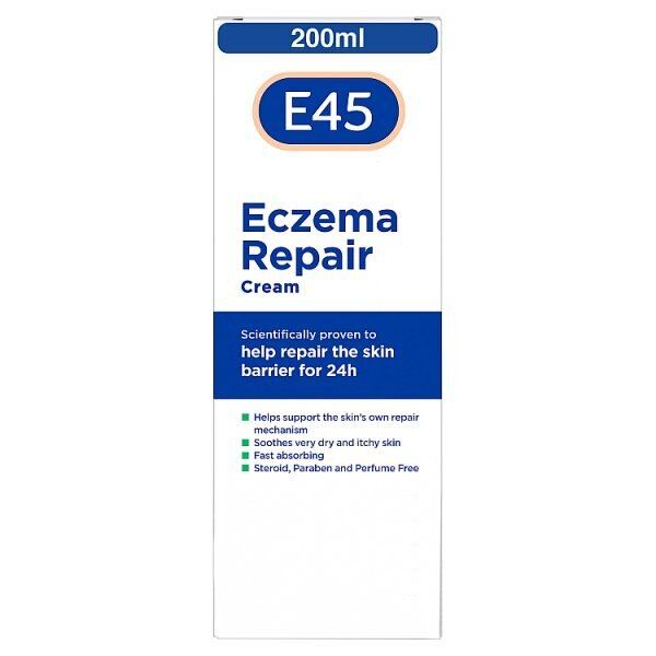 E45 Dermatological Eczema Repair Emollient Cream 200ml GOODS Superdrug   