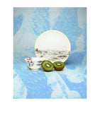Wedgwood bone china tea set with Voyage of the Beagle design, 3-piece set (British brand)