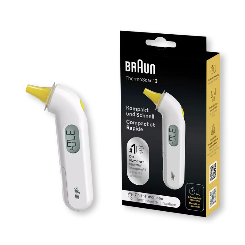 Braun Compact Thermoscan ear thermometer white IRT3030 (British brand)