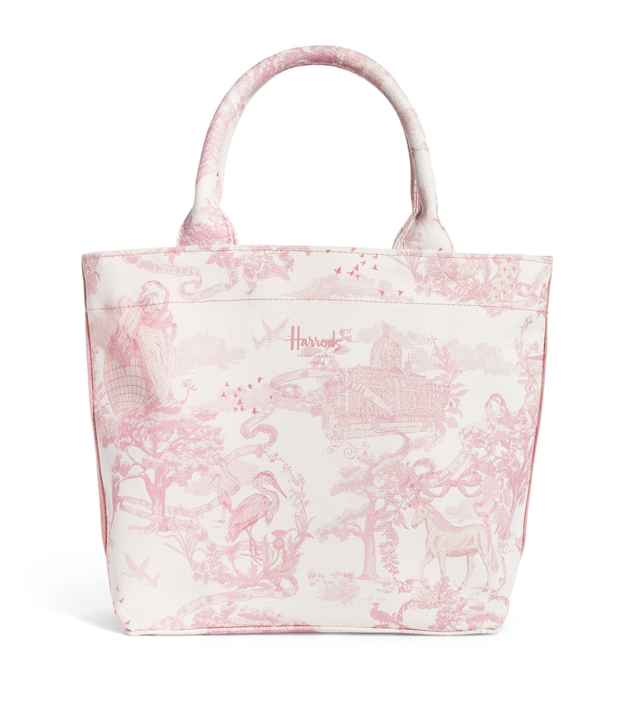 Harrods small toile print tote bag, UK version