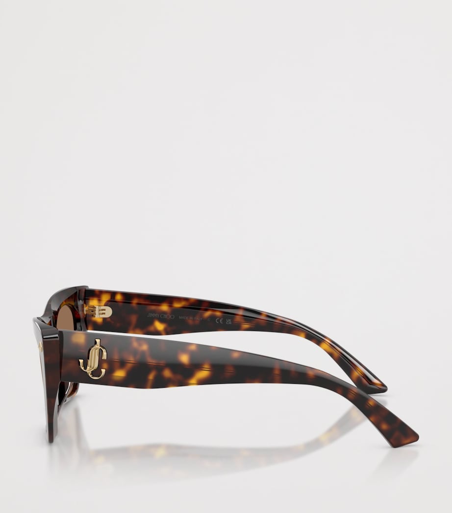 Jimmy Choo square cat eye tortoiseshell sunglasses, UK version