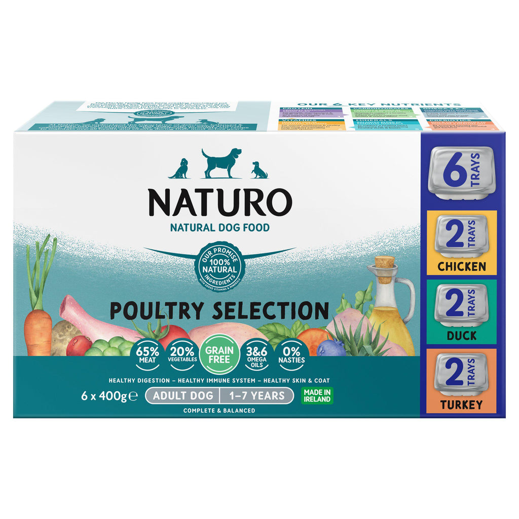 Naturo Adult Dog Food Grain Free 6x400g