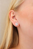 Kiki McDonough Grace topaz diamond stud earrings 18ct white gold (British brand)