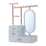 Livingandhome jewelry organizer with rotating mirror - British product