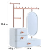 Livingandhome jewelry organizer with rotating mirror - British product
