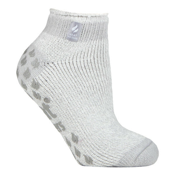 Heat Holders Ladies Low Cut Thermal Slipper Socks 4-8 UK GOODS Superdrug Silver Grey (Pisa)  