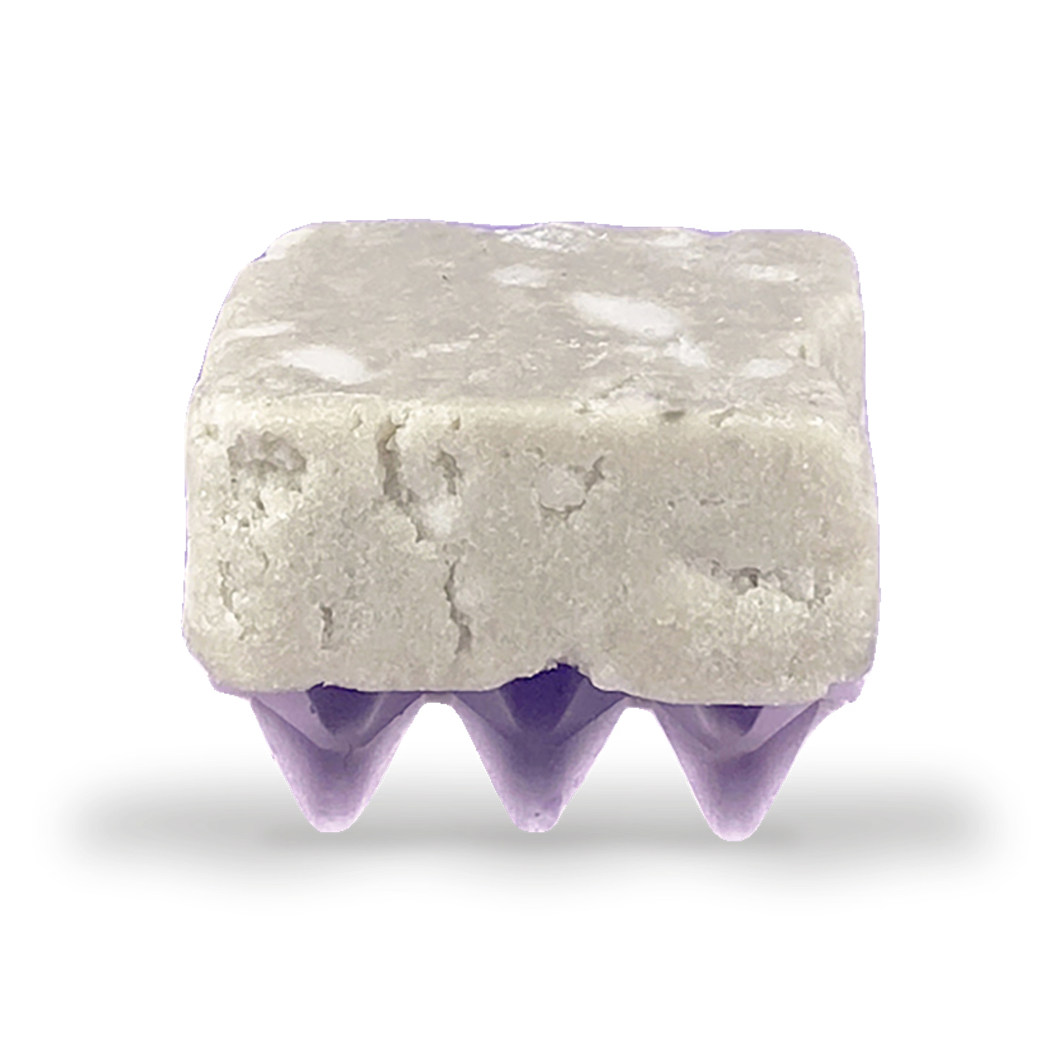 Lilac bar holder for shampoo bars, handmade jesmonite (British brand)