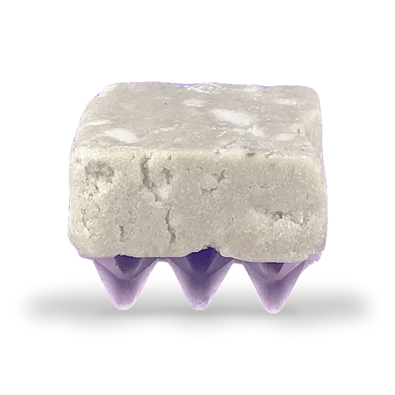 Lilac bar holder for shampoo bars, handmade jesmonite (British brand)