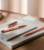 Graf von Faber-Castell rose gold propelling ballpoint pen with precious resin barrel, 13cm length, UK version