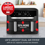 Tefal Easy Fry Dual XXL air fryer 11L, UK version