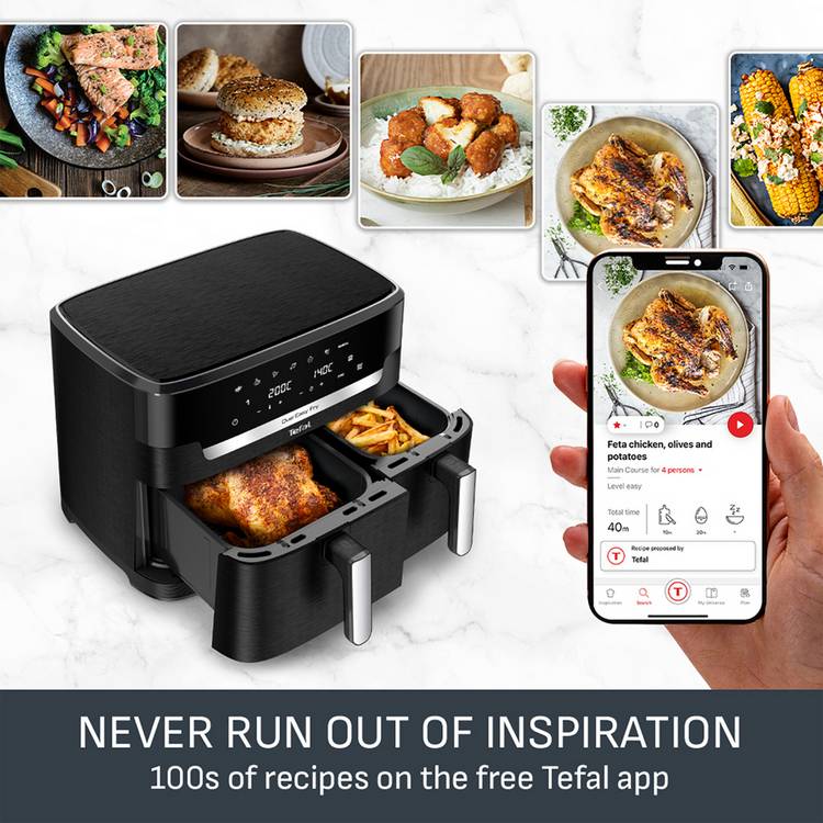Tefal Easy Fry Dual XXL air fryer 11L, UK version