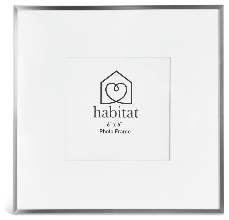 Habitat silver aluminium picture frame 6x6, UK version