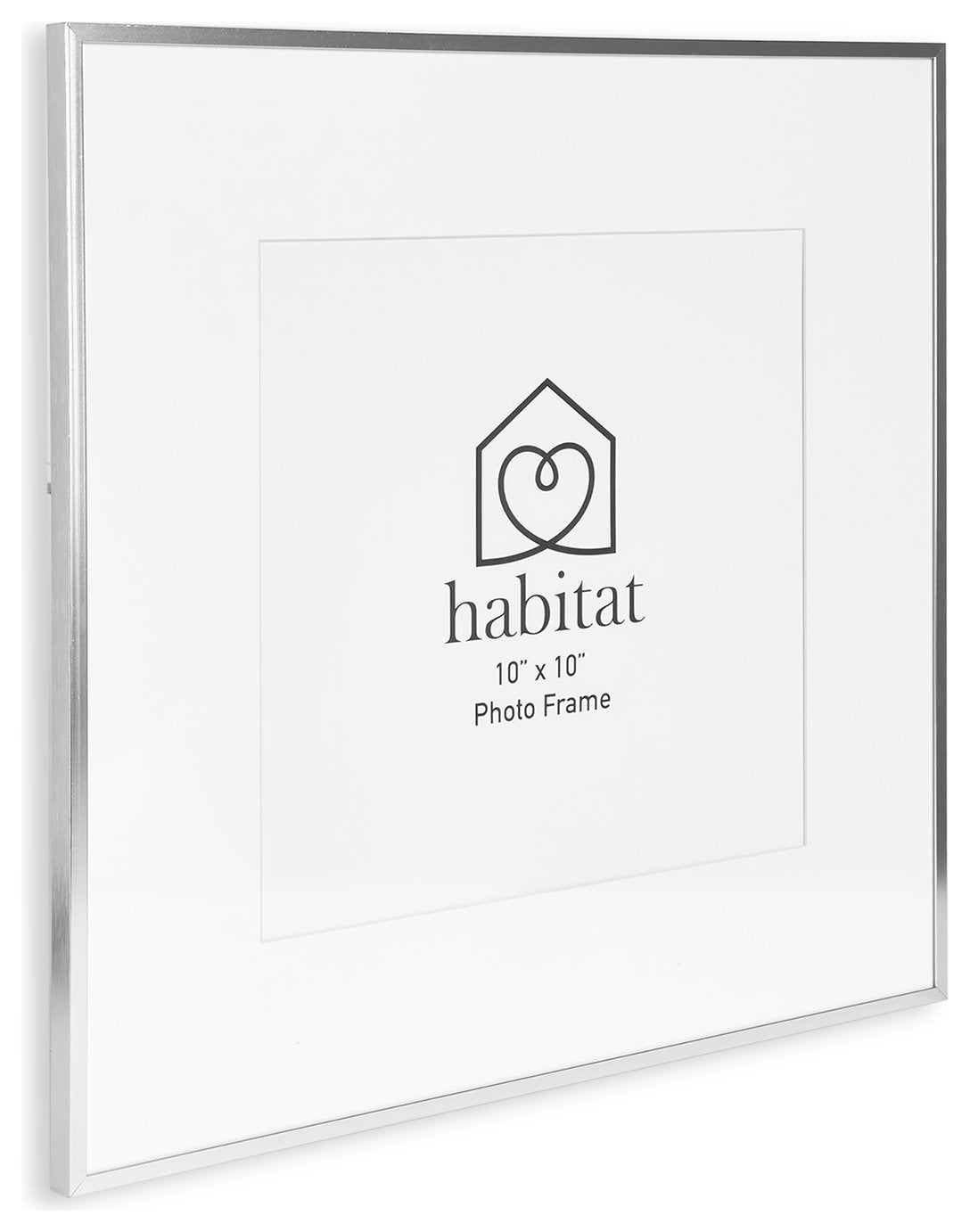 Habitat silver aluminium picture frame 40x40cm, UK version