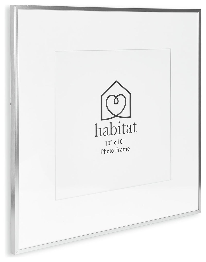 Habitat silver aluminium picture frame 40x40cm, UK version