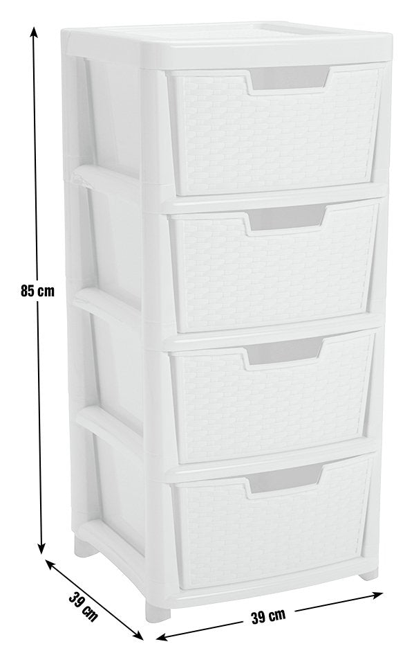 Argos Home rattan storage tower white 80L - British product