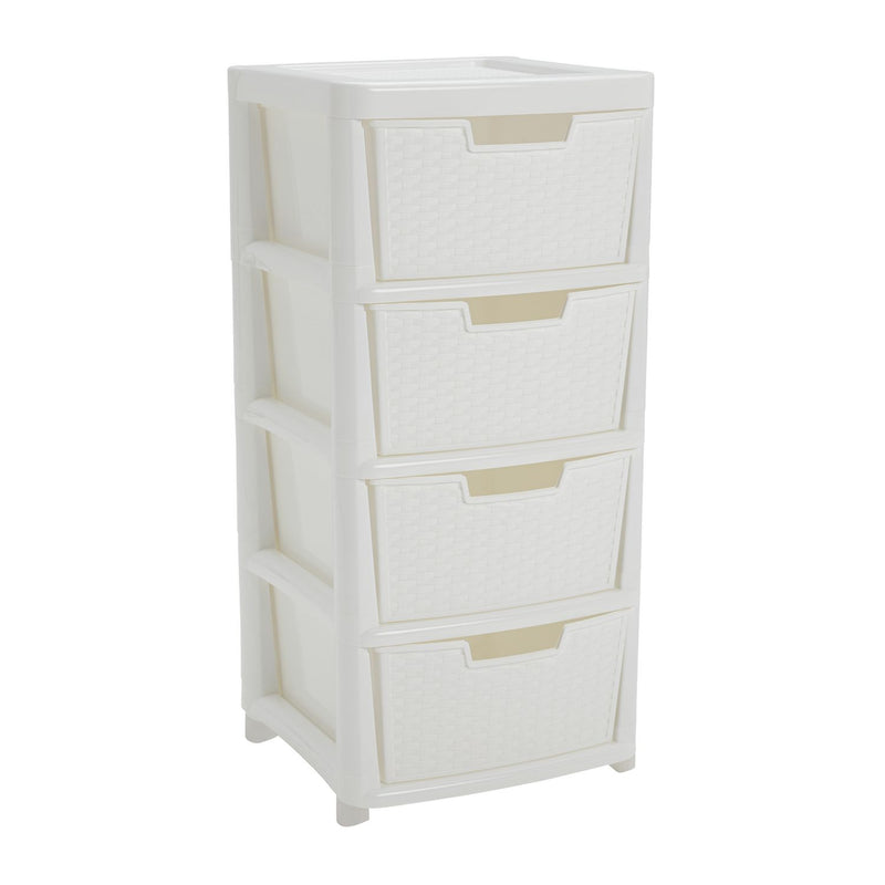 Argos Home rattan storage tower white 80L - British product