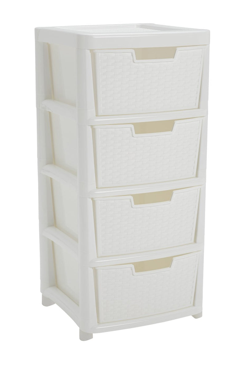 Argos Home rattan storage tower white 80L - British product