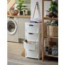 Argos Home rattan storage tower white 80L - British product