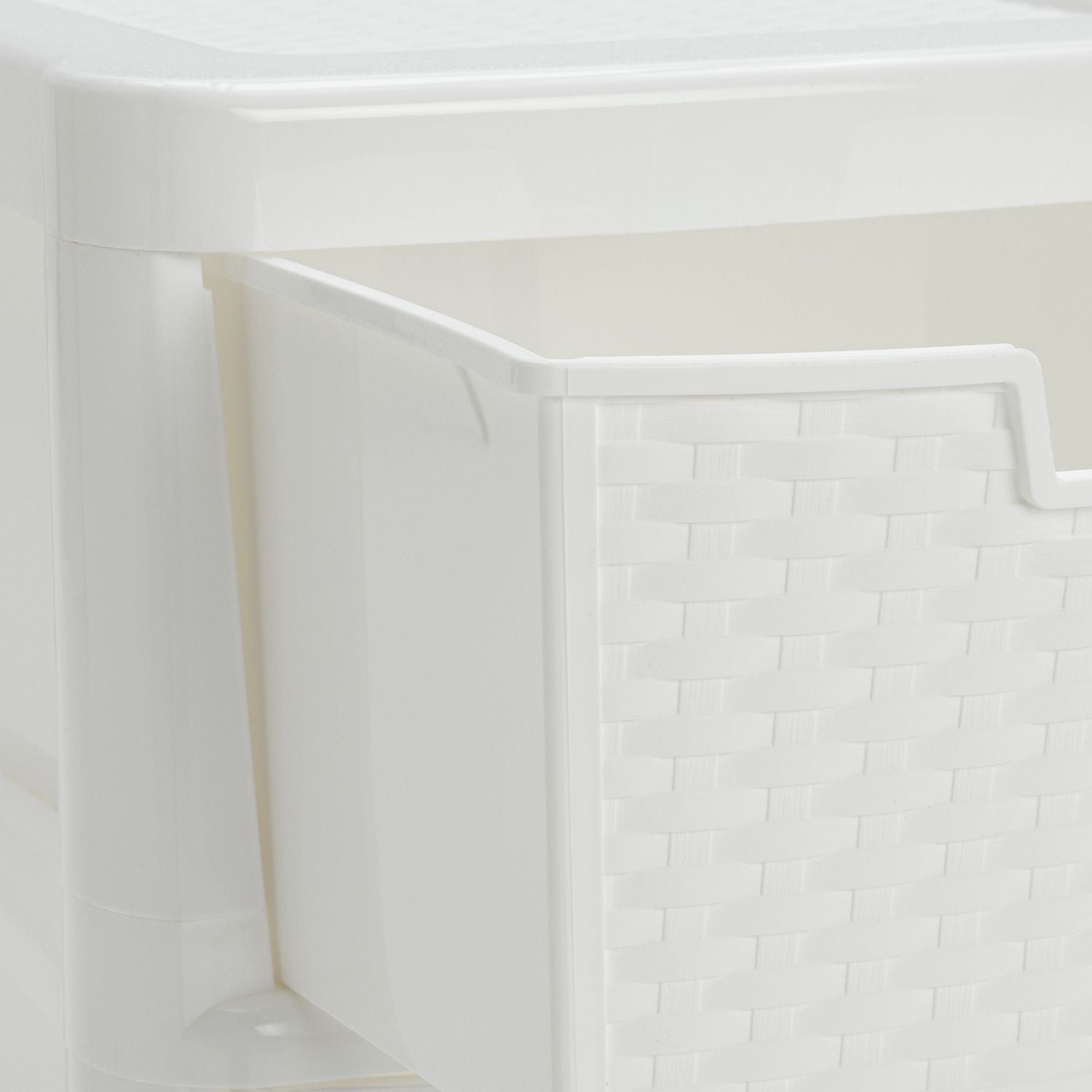 Argos Home rattan storage tower white 80L - British product