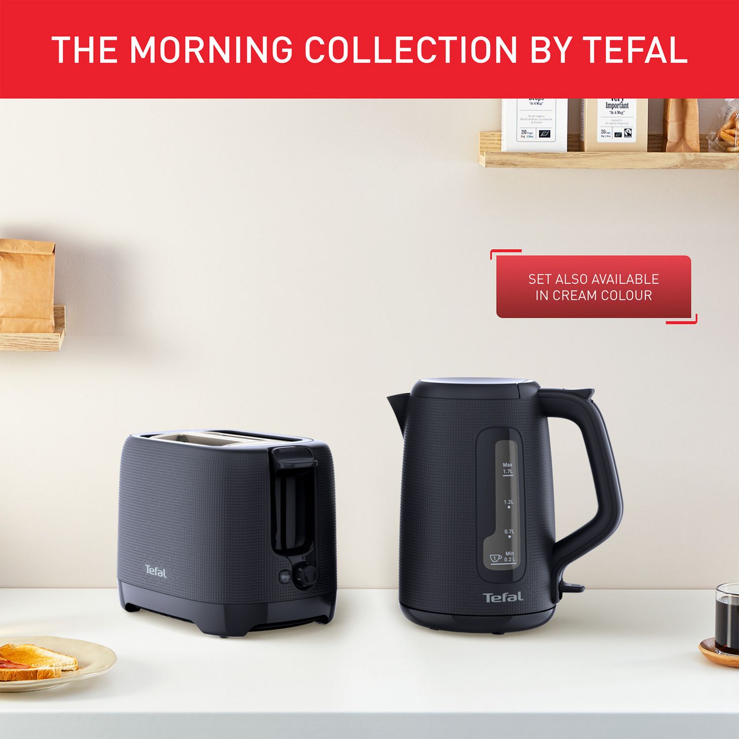 Tefal Morning Kettle 1.7L, imported from the UK