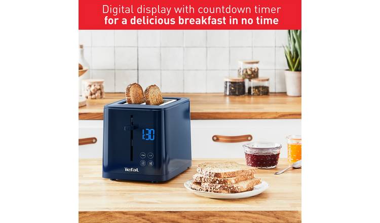 Tefal TT6934G0 Sense 2 Slice Toaster - Navy