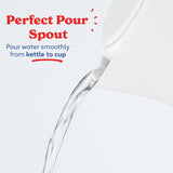 Russell Hobbs Honeycomb White plastic kettle 1.7L (British brand)