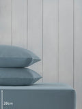 Blue slate fitted bed sheet - British product