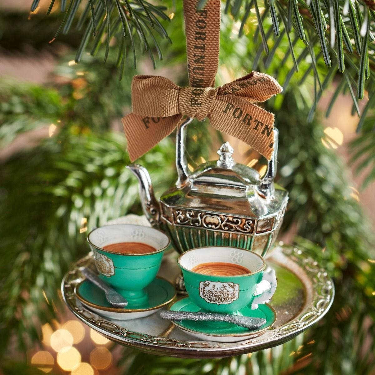 Fortnum's Afternoon Tea Tray Christmas decoration, UK version