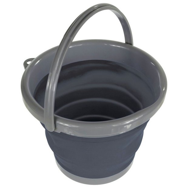 Regatta foldable bucket 5L Ebony Grey (British brand)