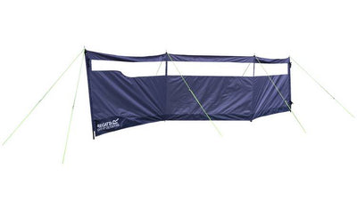 Regatta 4-Stangen Stahl-Windschutz Hellgrau Outdoor-Windschutz H120 x B495cm
